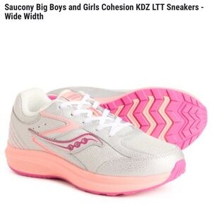 *new*  Saucony Big Boys or Girls Cohesion KDZ LTT Sneakers - Wide Width